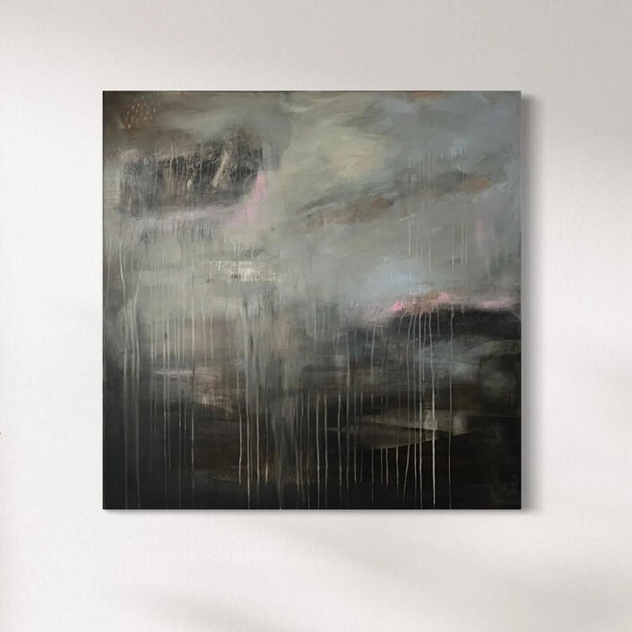 Unikat – ARTWORK | 008-2025– Zwischenzeit | 100×100 cm