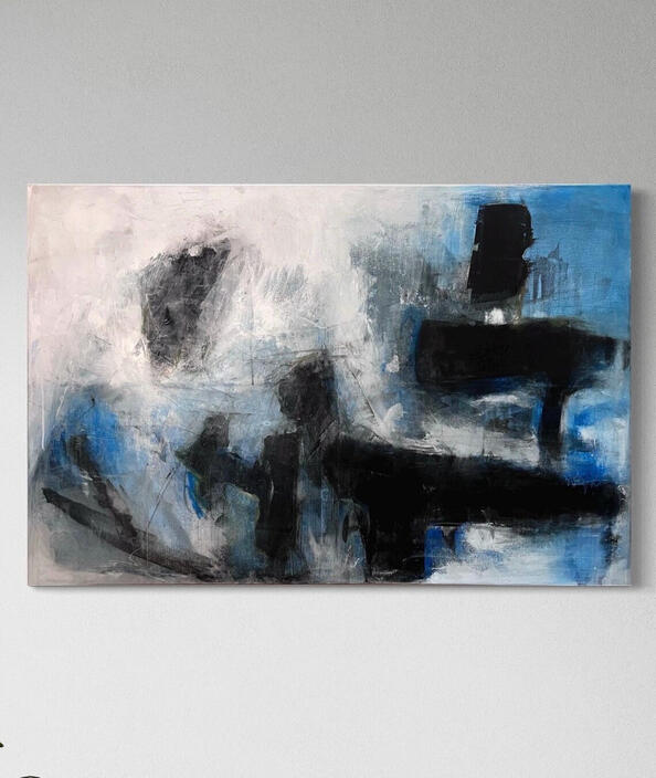 Unikat – ARTWORK | 026‑2024 – Strömung – 120x 80 cm