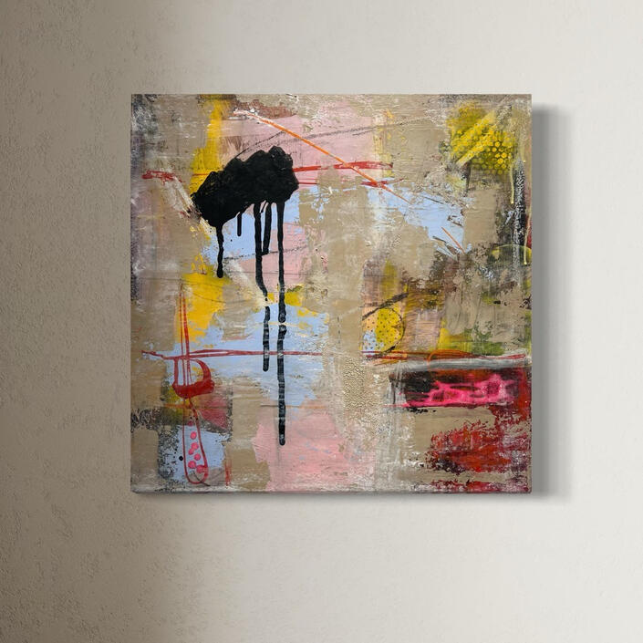 Golden Trace, 50x50 cm, 079-2024