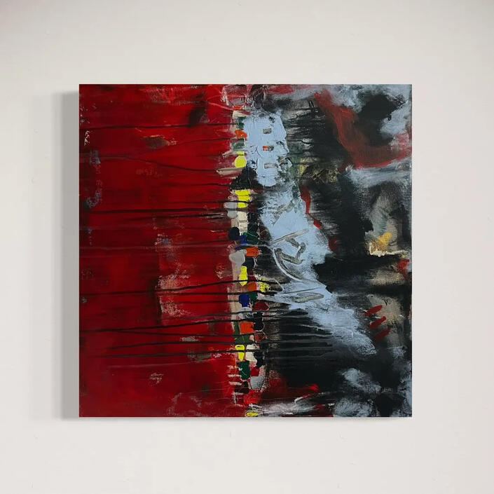 Unikat – ARTWORK | 177-2025– City Puls | 61×61 cm